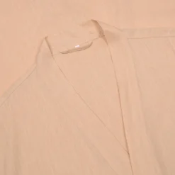 Linen Pajamas|Robes>Piglet in Bed Almond Linen Robe