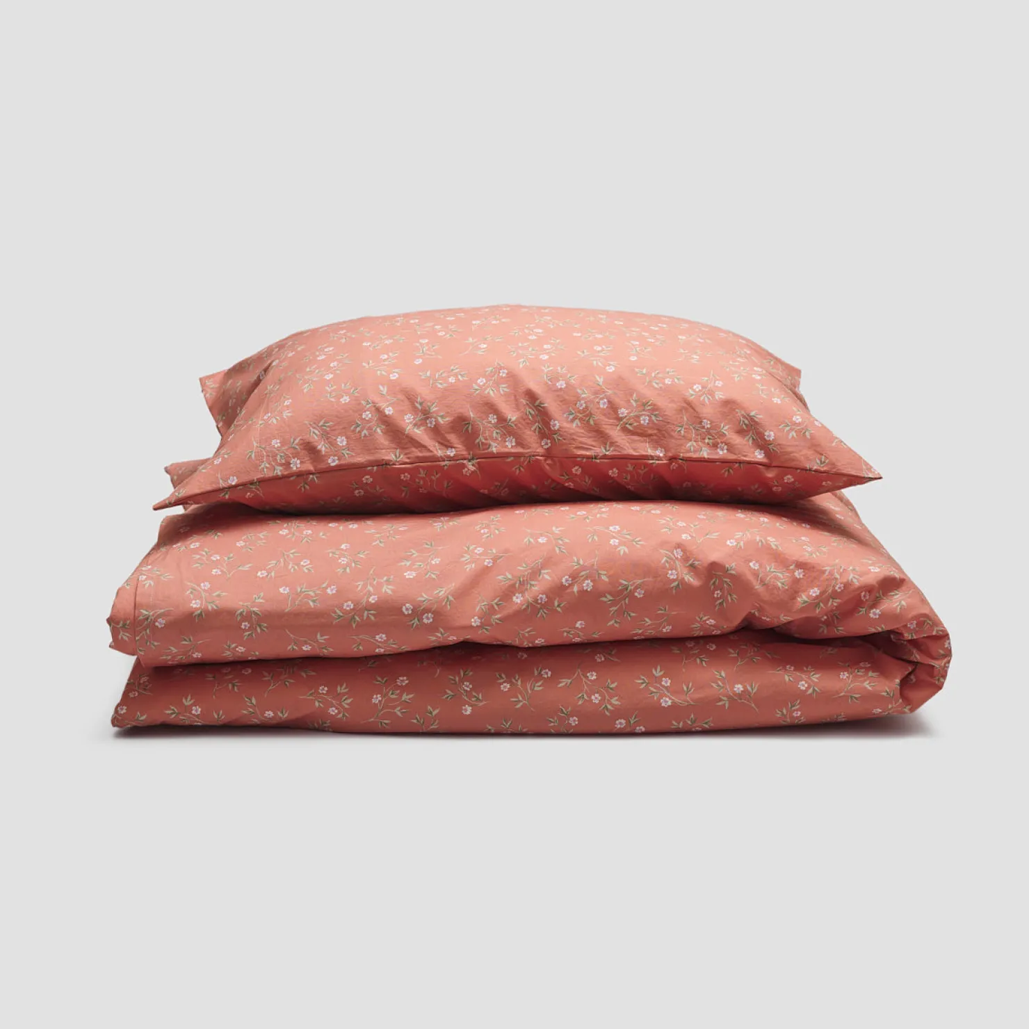 Kids Bedding|Bedding>Piglet in Bed Apricot Kids Floral Cotton Bedding Set Apricot Floral