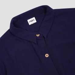 Pajama Sets>Piglet in Bed Cotton Gauze Women's Pajama Shorts Set Astral Blue