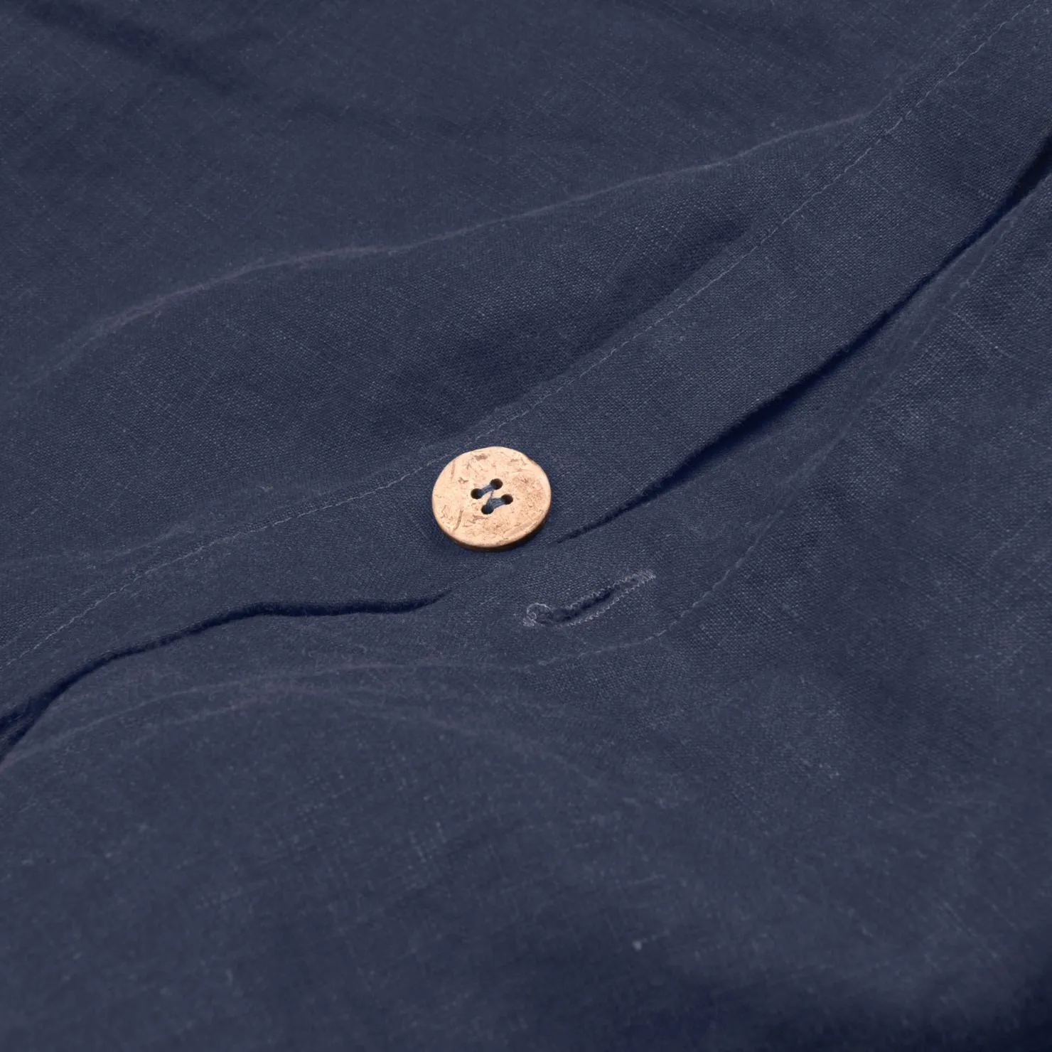 Linen Bedding|Duvet Covers>Piglet in Bed Linen Blend Duvet Cover Atlantic