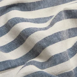 Striped Bedding|Linen Bedding>Piglet in Bed Linen Blend Duvet Cover Atlantic Pembroke Stripe