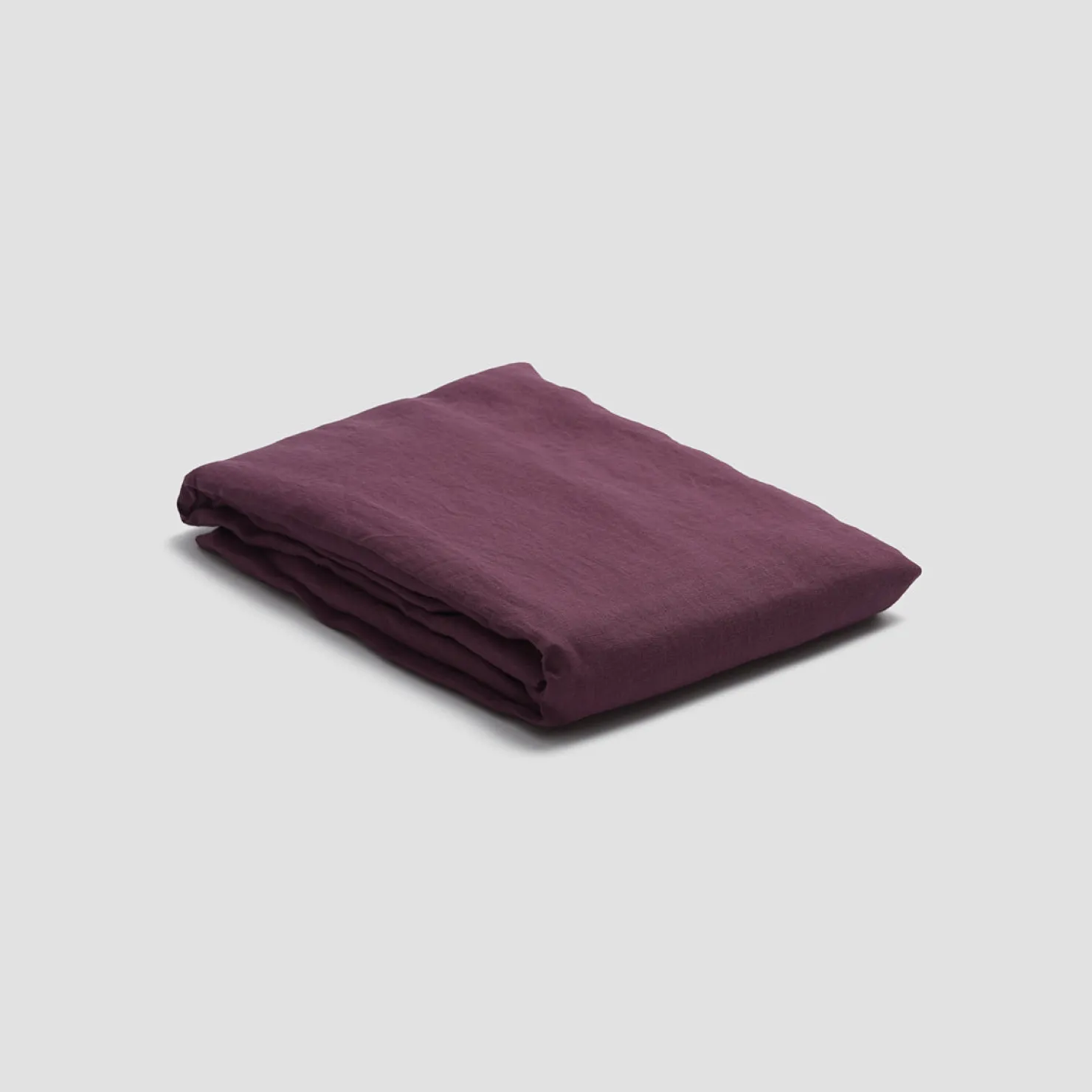 Linen Bedding|Fitted Sheets>Piglet in Bed 100% Linen Fitted Sheet Berry