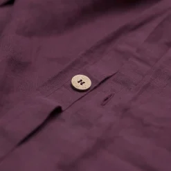 Linen Bedding|Duvet Covers>Piglet in Bed Linen Blend Duvet Cover Berry