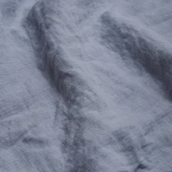 Blankets & Throws|Blankets & Throws>Piglet in Bed Blue Willow Linen Crinkle Throw Wave Blue