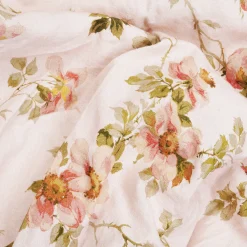 Linen Bedding|Pillowcases>Piglet in Bed Linen Blend Pillowcases Cream Pastel Field Rose