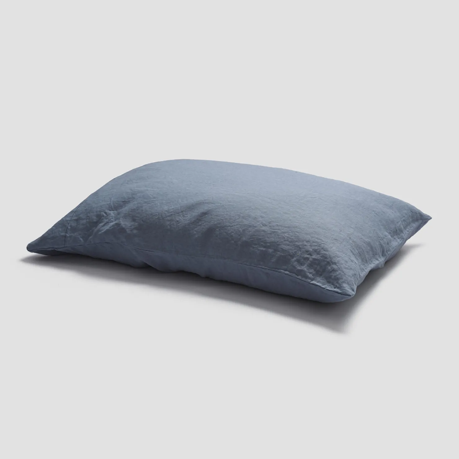 Linen Bedding|Pillowcases>Piglet in Bed 100% Linen Pillowcases (Pair) Dusk Blue