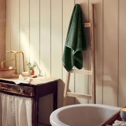 Towels>Piglet in Bed Organic Cotton Towels Elm Green