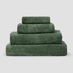 Towels>Piglet in Bed Organic Cotton Towels Elm Green