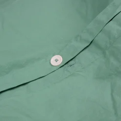 Duvet Covers>Piglet in Bed Washed Cotton Percale Duvet Cover Faded Jade