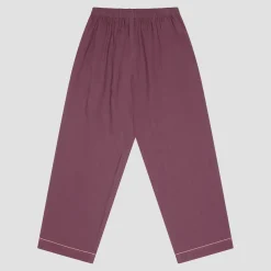 Linen Pajamas>Piglet in Bed Linen Pajama pants Fresh Fig