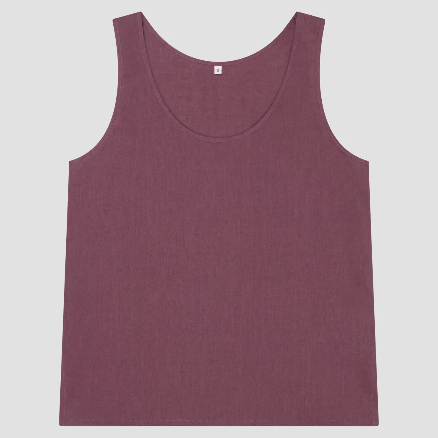 Linen Pajamas>Piglet in Bed Linen Tencel Cami Top Fresh Fig