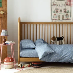 Kids Bedding|Bedding>Piglet in Bed Iris Kids Floral Cotton Bedding Set Iris Floral