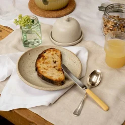 Table Linens>Piglet in Bed 100% Linen Placemat Set of 4 Oatmeal