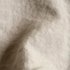 Linen Bedding|Fitted Sheets>Piglet in Bed Linen Blend Fitted Sheet Oatmeal