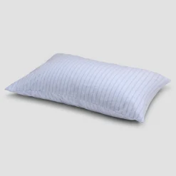 Pillowcases|Striped Bedding>Piglet in Bed Pale Blue Favorite Shirt Stripe Cotton Pillowcases (Pair) Pale Blue Stripe