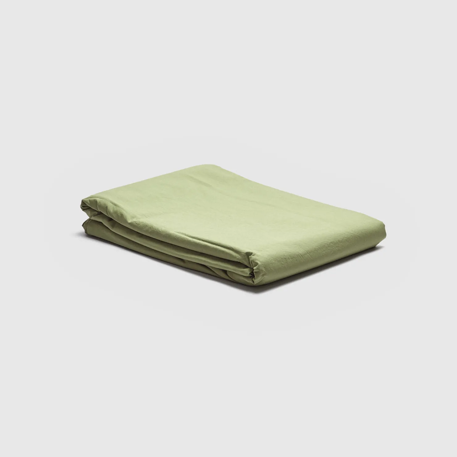 Flat Sheets>Piglet in Bed Washed Cotton Percale Flat Sheet Pear