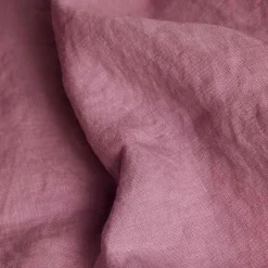 Linen Bedding|Fitted Sheets>Piglet in Bed 100% Linen Fitted Sheet Raspberry