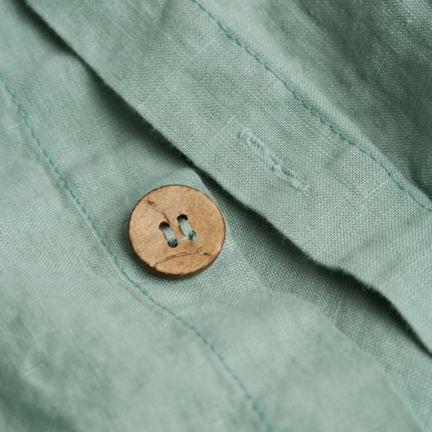 Linen Bedding|Duvet Covers>Piglet in Bed 100% Linen Duvet Cover Sage Green