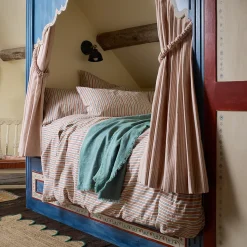 Striped Bedding|Linen Bedding>Piglet in Bed Linen Blend Duvet Cover Warm Clay Somerley Stripe