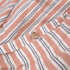 Striped Bedding|Linen Bedding>Piglet in Bed Linen Blend Duvet Cover Warm Clay Somerley Stripe